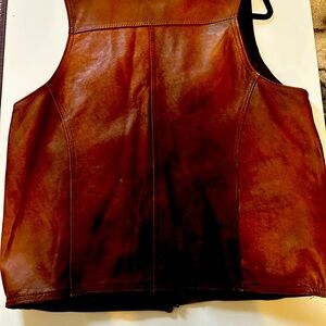 Brown Leather Vest